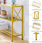 Hoctieon Gold Console Table, 3 Tier Entryway Table - Image 10