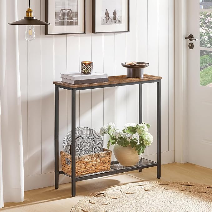 HOOBRO 29.5" Narrow Console Table, Small Entryway Table - Image 2