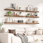Fun Memories 72Inch Long Floating Shelves, 8 Inch Deep Shelves - Image 2