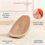 ECR4Kids Plastic Leaf Scoop Floor Rocker Seat, Classroom Furniture - Image 5