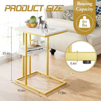 Easy Paws C Shaped End Table, Small Side Table - Image 3
