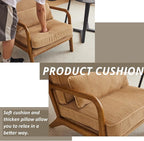 Karl home Mid-Century Modern Accent Chair, Living Room Chairs - Image 6