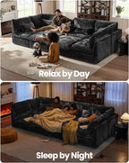 CHIC HOUSE Module for Modular Oversized Couch, Corduroy Customizable Chaise - Image 7