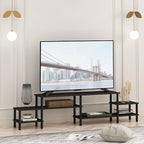 Furinno BESI TV Stand, No Tools Assembly Industrial Style Entertainment Center - Image 6