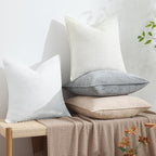 decorUhome Summer Couch Euro Sham Throw Pillow Covers 26x26 Set of 2, - Image 5