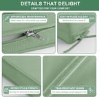 Summsun Outdoor Chair Cushions Set of 2, Waterproof Back Pillow and Seat - Image 5