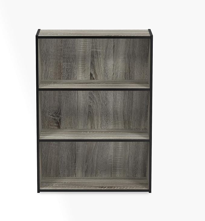 Furinno PASIR Book Shelf, 3-Tier Bookshelf, Storage Shelves Bookcase, 9.7 x - Image 7
