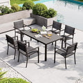 Aoxun 7-Piece Patio Table and Chairs Set by Aoxun