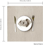 BALCONY & FALCON Cloth Napkins Set of 12 Washable Linen Napkins Absorbent - Image 4