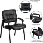 Flash Furniture Haeger LeatherSoft Tufted Executive Reception Chair - Image 4