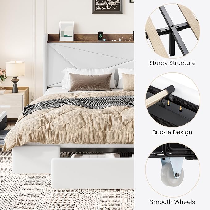 SHA CERLIN King Size Bed Frame - Image 9