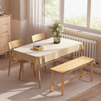 HOOBRO 39.3'' Bamboo Dining Bench, Farmhouse Table Bench, Kitchen & Living Room - Image 7
