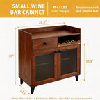 COCO DESIGN Small Wine Cabinet - Image 2