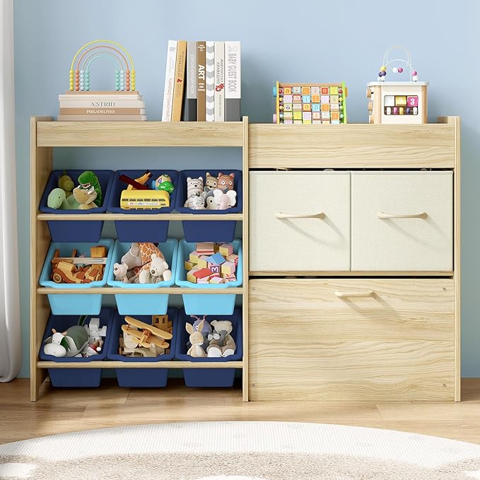 EXPERLAM Toy Storage Organizer for Kids, 9-Bin Toy Organizer - Image 9