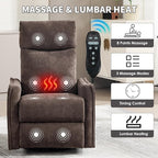 Trustyue Swivel Rocker Recliner Chair, 360° Swivel Recliner - Image 5