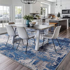 RELEANY Washable Area Rugs Square 8ft Non-Slip Modern Abstract Soft - Image 9