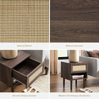 mopio Haylee Rattan Side Table, Small Accent Tables - Image 6
