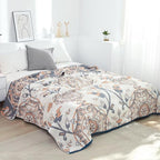 LUTBM Boho Throw Blanket for Bed 100% Cotton Ultra Soft Rustic Quilt Summer - Image 2