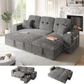 90 Inch Modular Sectional Sleeper Sofa Bed, 4 in 1 Pull Out Couch Bed by Bonroyo-FindYourPlace
