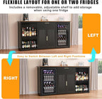 GDLF 70.1" Long Coffee Bar Cabinet - Image 3