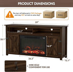 YESHOMY Fireplace TV Stand for Television up to 65+ Inch - Image 8