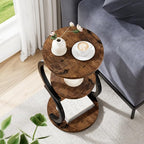 Small Side Table, 3-Tier Round End Table - Image 6