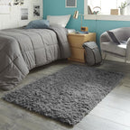 Ophanie 3x5 Rug, Bedside Preppy Dorm Area Rug, College Essentials Non Slip Grey - Image 5