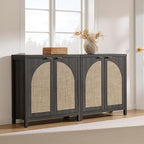 SICOTAS Rattan Sideboard Buffet Cabinet - Image 7