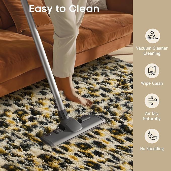 Ophanie 6x9 Leopard Rugs for Living Room Bedroom, Large Cheetah Print Rug - Image 6