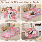 Foryoomi Extra Wide Kids Couch, Kids Sofa, Toddler Sofa, Glow in The Dark - Image 4