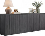 SICOTAS Buffet Cabinet with Storage Accent Sideboard Modern Credenza with Doors by SICOTAS