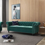 AVZEAR 3 seat Sofa, Velvet Sofa Living Room Sofa Large Sofa Modern Chesterfield - Image 5