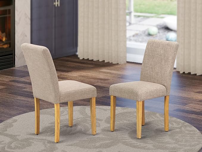 East West Furniture ABP4T04 Abbott Parson Dining Chairs - Image 2