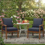 Summsun Patio Chair Cushions Set of 2, Water Resistant Backrest Pillow and Seat - Image 2