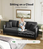 Welzona 83" Couches for Living Room, Teddy Sofa Couch - Image 3