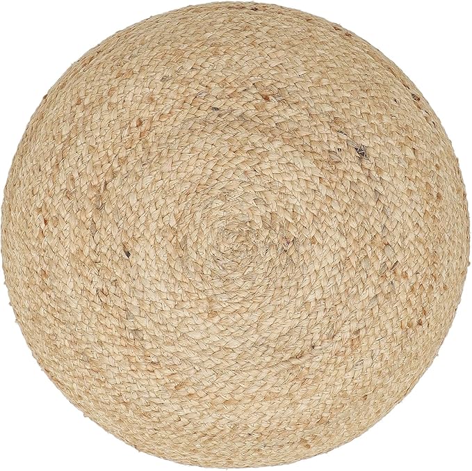 · REDEARTH · Jute Circular Pouf Ottoman - Image 5