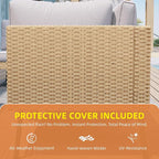 Aoxun 6-Piece Patio Furniture Set, Wicker Outdoor Furniture - Image 7