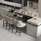 VKNOW Bar Stools Set of 6, Modern Counter Stools - Image 3