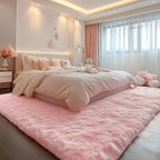 PAGISOFE 3x5 Pink Fluffy Shag Area Rugs - Image 9