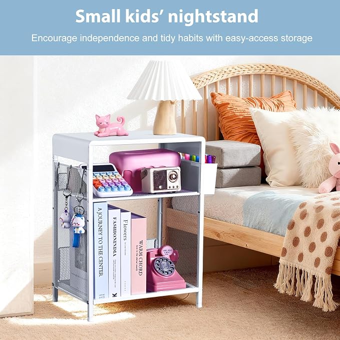 ECOLOVI Kids Nightstand 19in High - Image 3