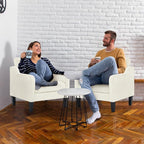 VINGLI Mid Century Modern Accent Chairs Set of 2, Comfy Armchair Chenille Sofa - Image 9