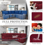 100% Waterproof Sectional Recliner Couch Covers - Image 5