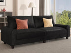 EASE MOOSE 88.5" Large Seat Velvet Loveseat Sofa, Soft Deep Seat Couches - Image 3