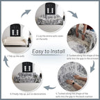 MYSKY HOME Couch Cover for Sectional Sofa Set Abstract Geometric Furniture Sofa - Image 5
