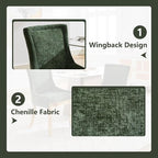 Upholstered Dining Chairs Set of 6, Modern Fabric Side Chairs - Image 5