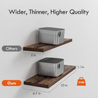 YUFLINX 23’’Rustic Brown Floating Shelves - Image 3