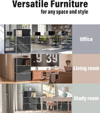 Metal Shelf with 2 Flap Doors, Large Capacity Cabinet, DIY Modern Home - Image 6