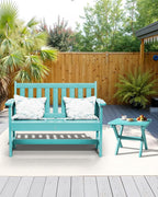 SERWALL Folding Outdoor Side Table Set of 2, Portable Adirondack Side Table - Image 9