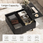 JOINICE Black Lift Top Coffee Table - Image 4
