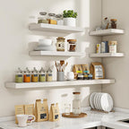 Acovy 48 Inch Floating Shelves, Wooden Shelves - Image 7
